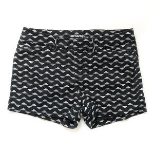 OLD NAVY Pixie Shorts Black Southwestern Sz 8